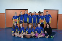 Družstvo starších dívek 2014-basket